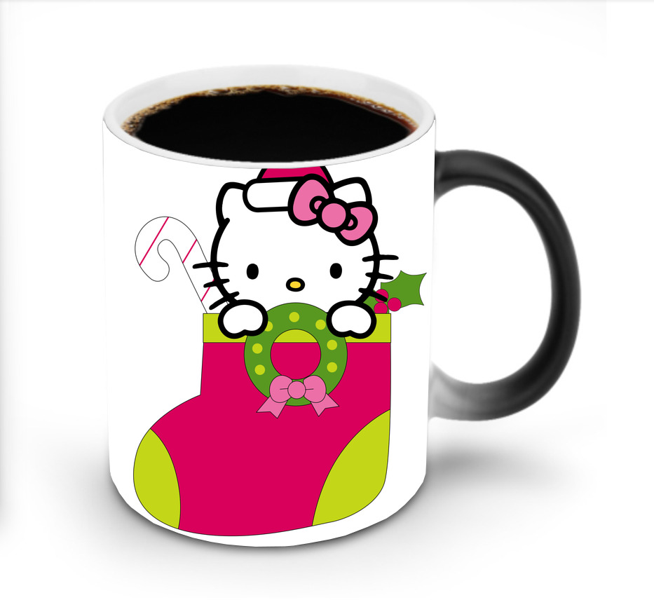 （画像用） Hello Kitty ハローキティ 温度変色マグカップ