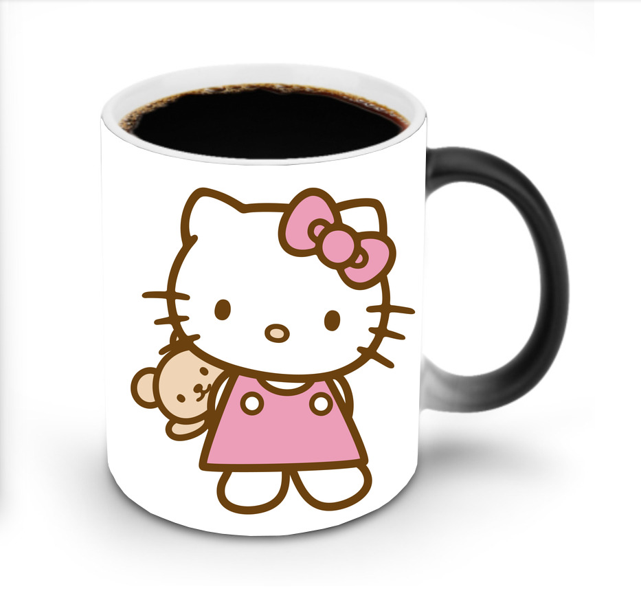 （画像用） Hello Kitty ハローキティ 温度変色マグカップ