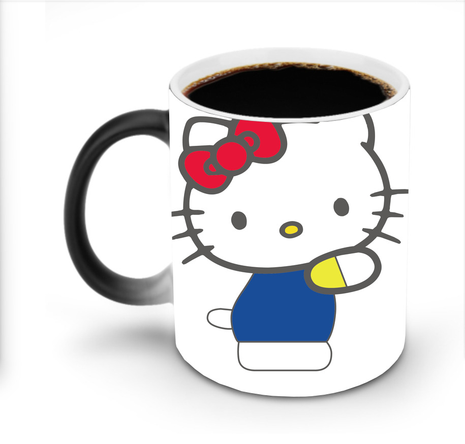 （画像用） Hello Kitty ハローキティ 温度変色マグカップ