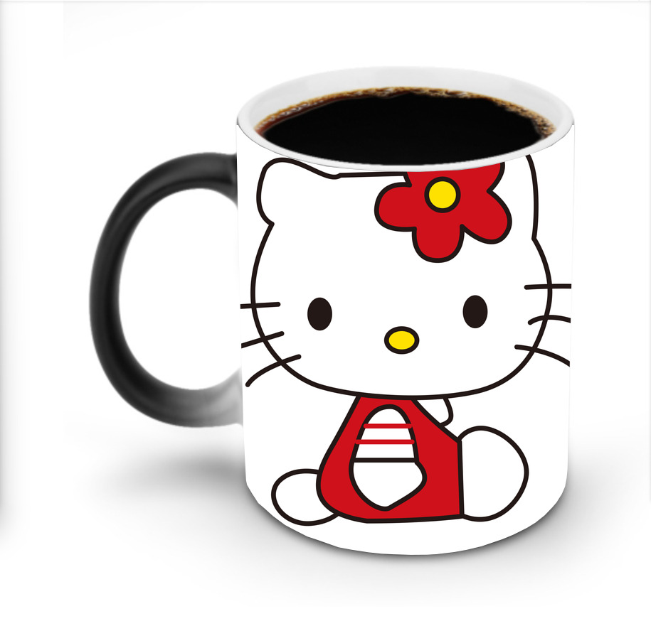 （画像用） Hello Kitty ハローキティ 温度変色マグカップ
