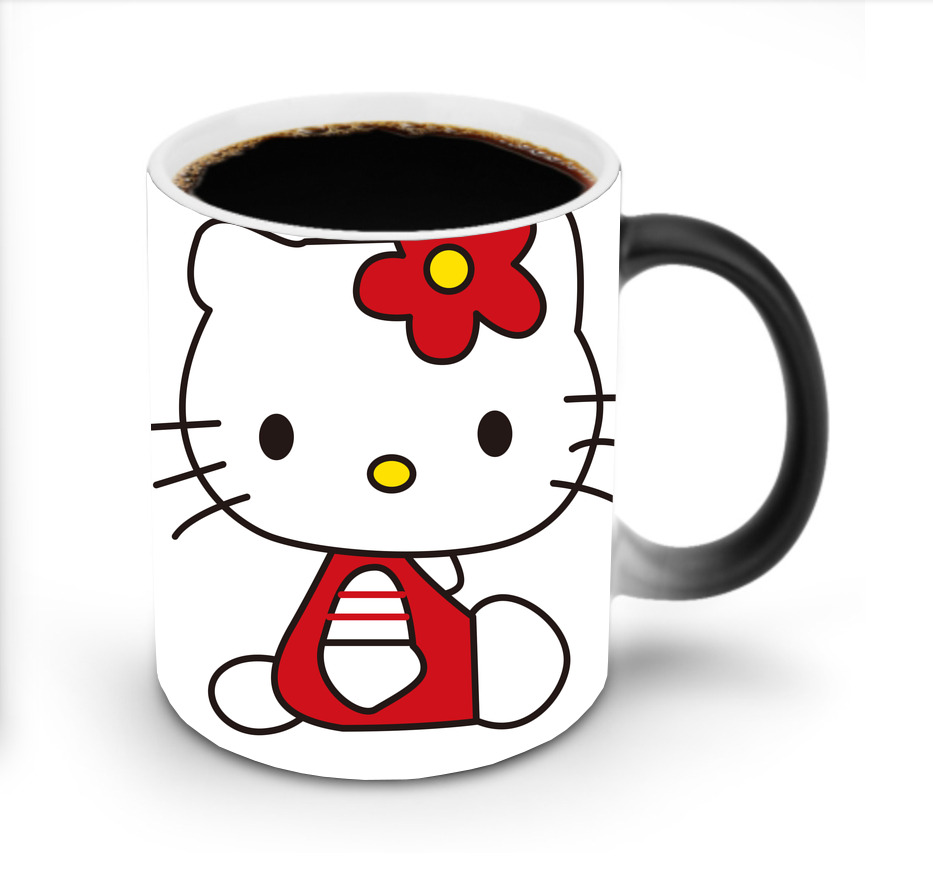 （画像用） Hello Kitty ハローキティ 温度変色マグカップ