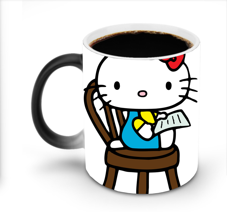 （画像用） Hello Kitty ハローキティ 温度変色マグカップ