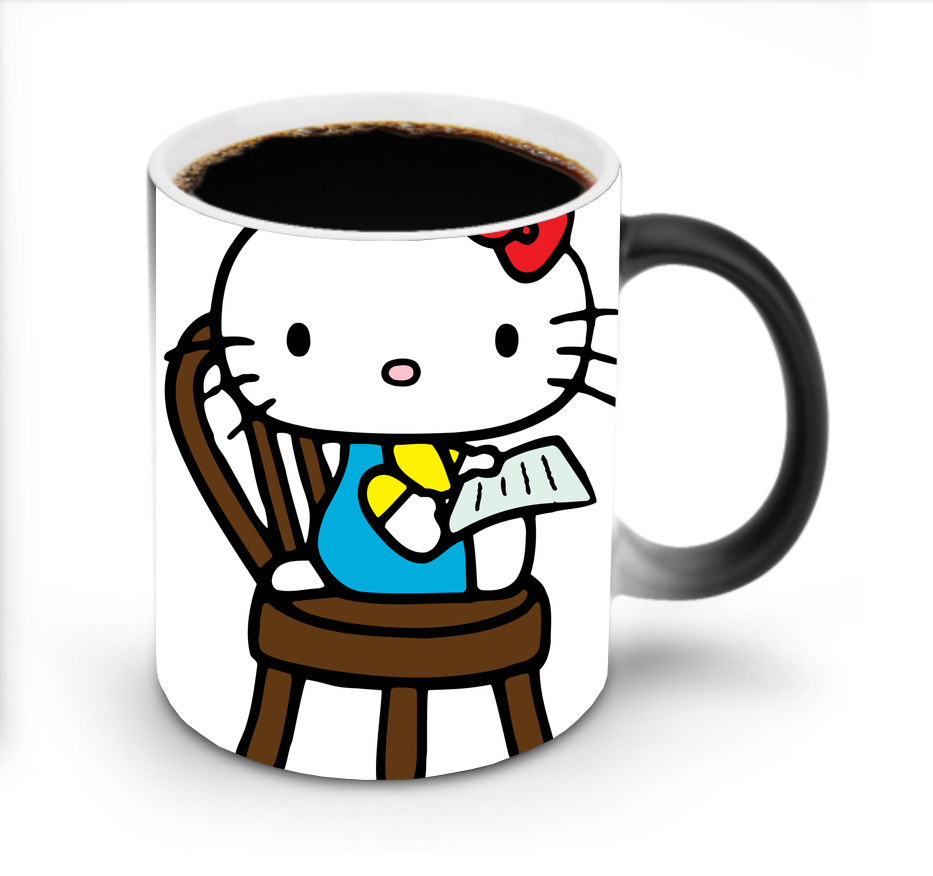 （画像用） Hello Kitty ハローキティ 温度変色マグカップ