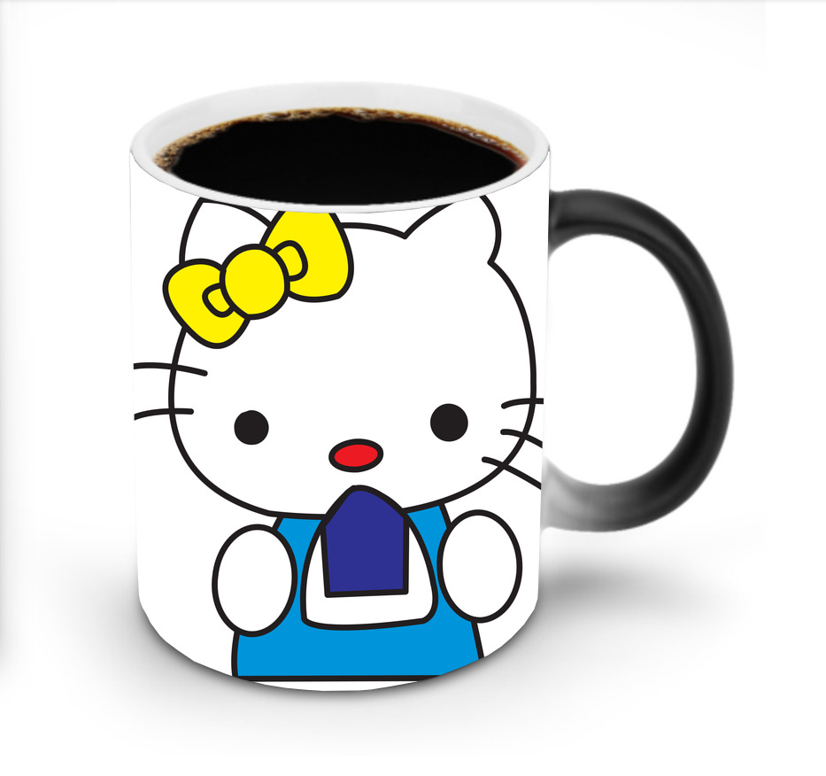 （画像用） Hello Kitty ハローキティ 温度変色マグカップ
