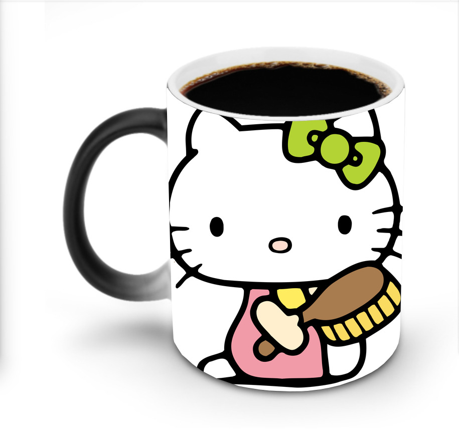 （画像用） Hello Kitty ハローキティ 温度変色マグカップ