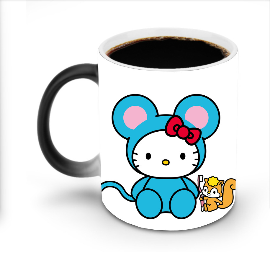 （画像用） Hello Kitty ハローキティ 温度変色マグカップ