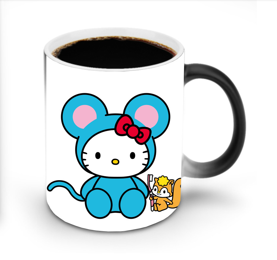（画像用） Hello Kitty ハローキティ 温度変色マグカップ