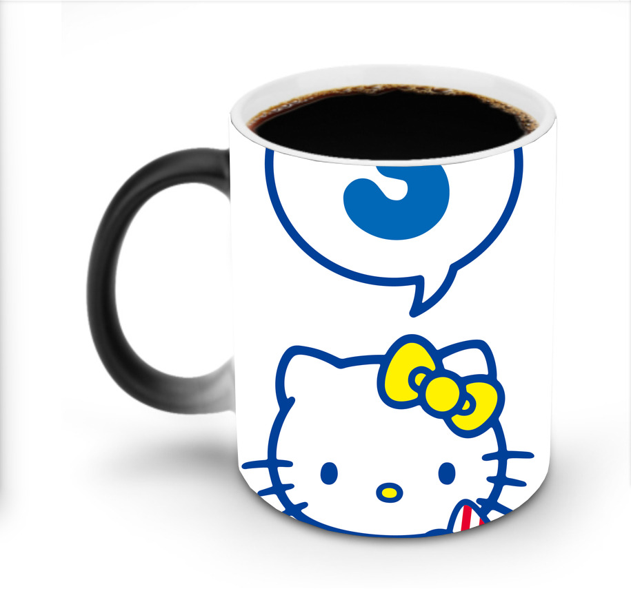 （画像用） Hello Kitty ハローキティ 温度変色マグカップ