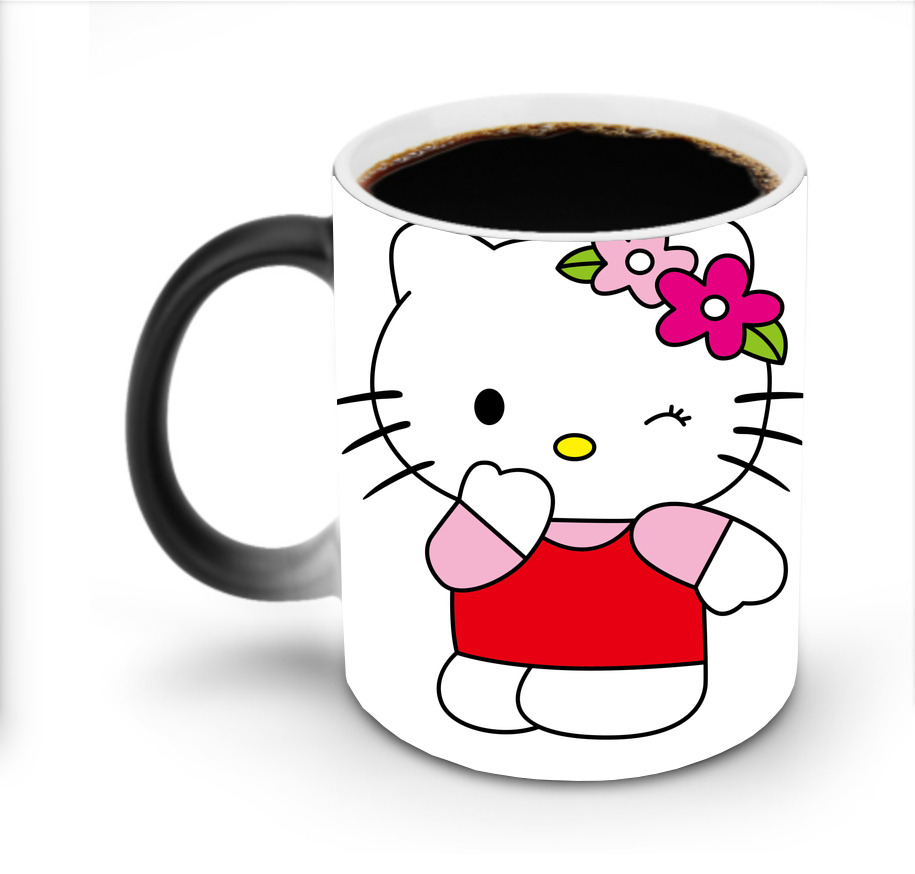 （画像用） Hello Kitty ハローキティ 温度変色マグカップ