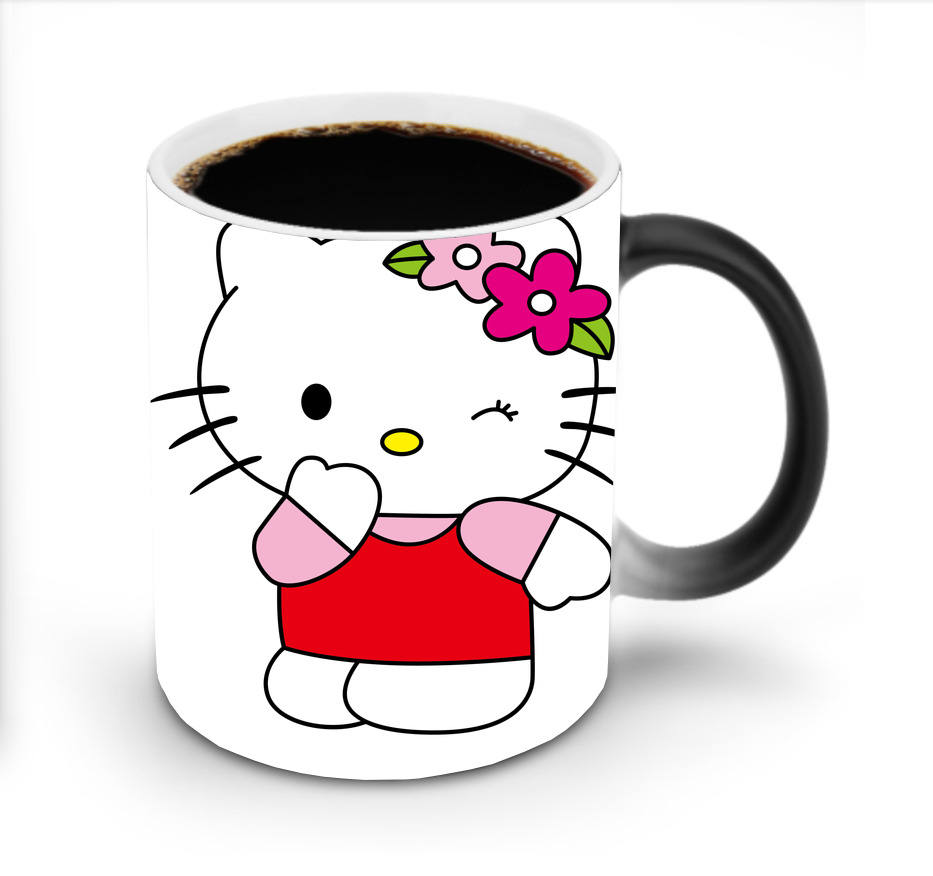 （画像用） Hello Kitty ハローキティ 温度変色マグカップ