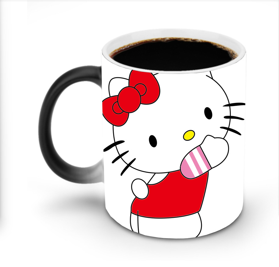 （画像用） Hello Kitty ハローキティ 温度変色マグカップ