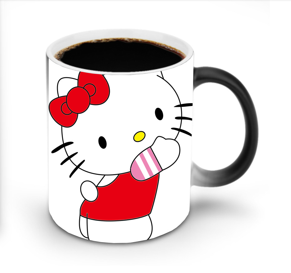 （画像用） Hello Kitty ハローキティ 温度変色マグカップ