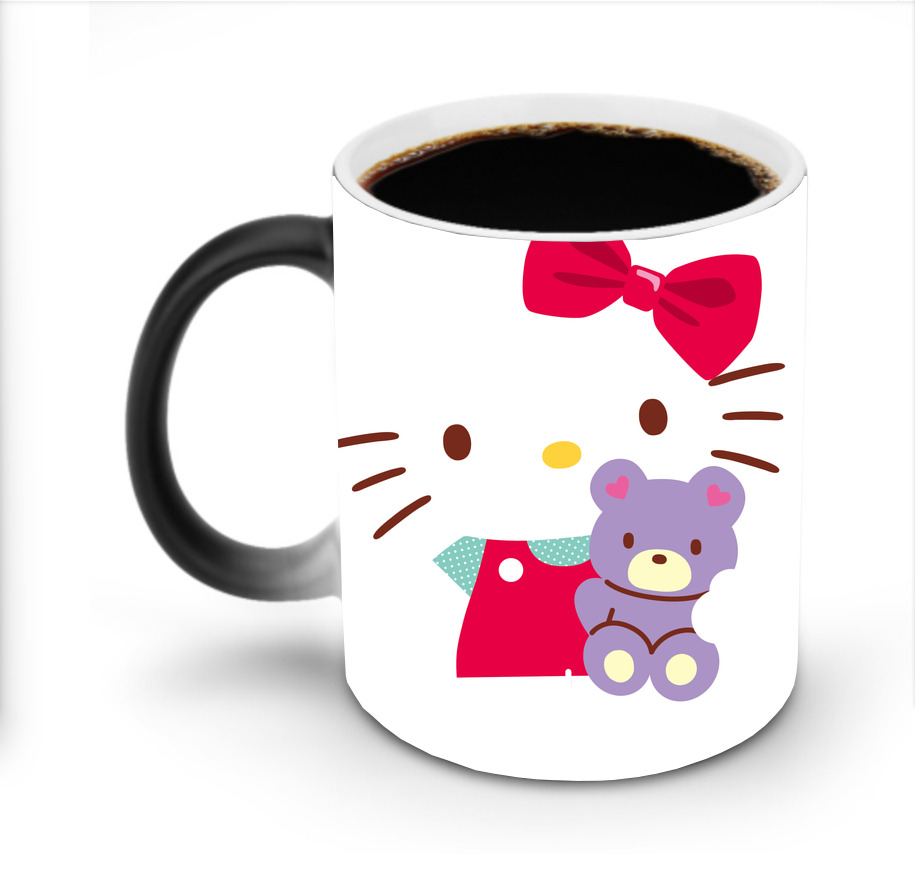 （画像用） Hello Kitty ハローキティ 温度変色マグカップ