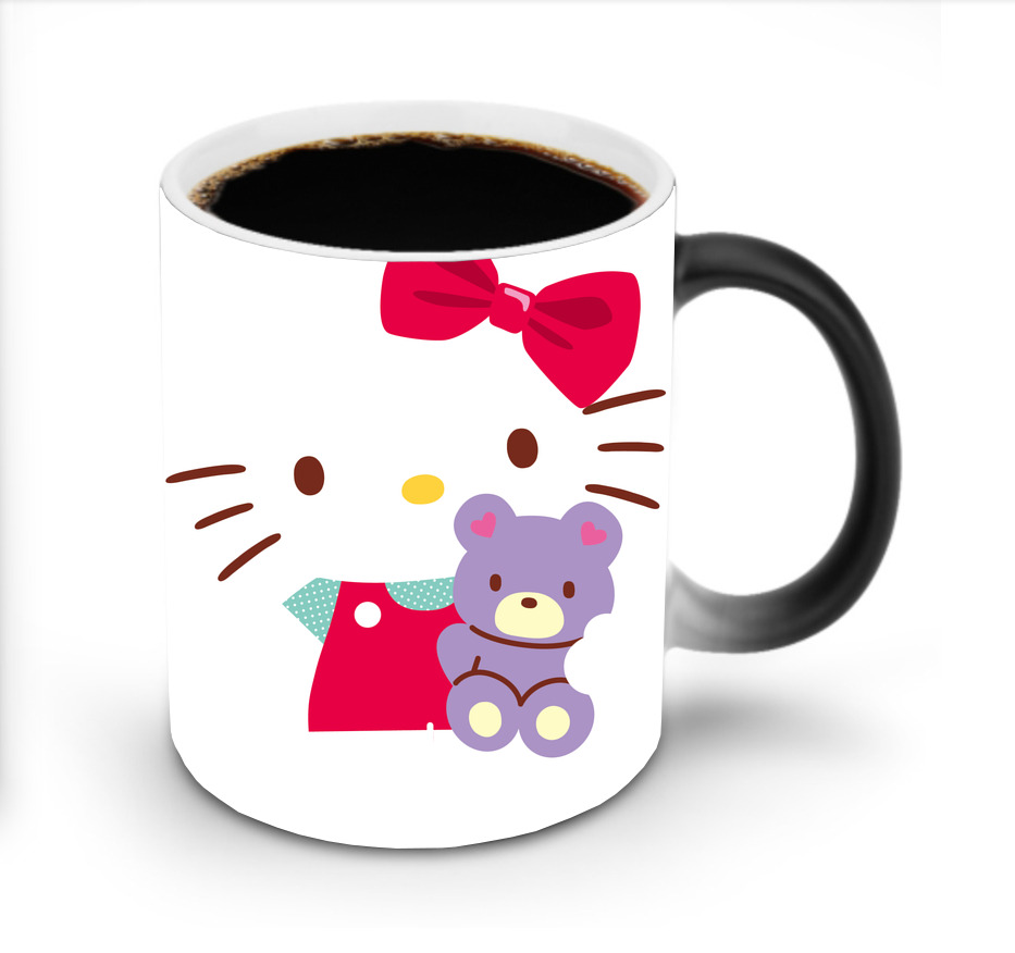 （画像用） Hello Kitty ハローキティ 温度変色マグカップ