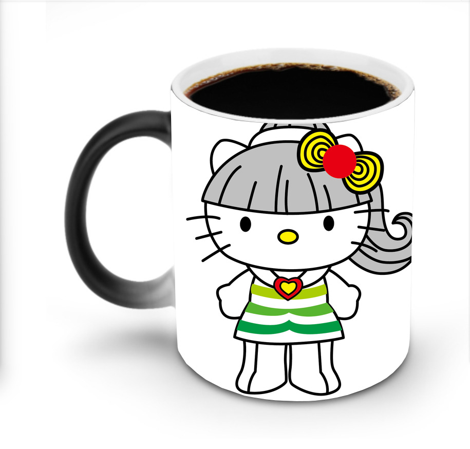 （画像用） Hello Kitty ハローキティ 温度変色マグカップ