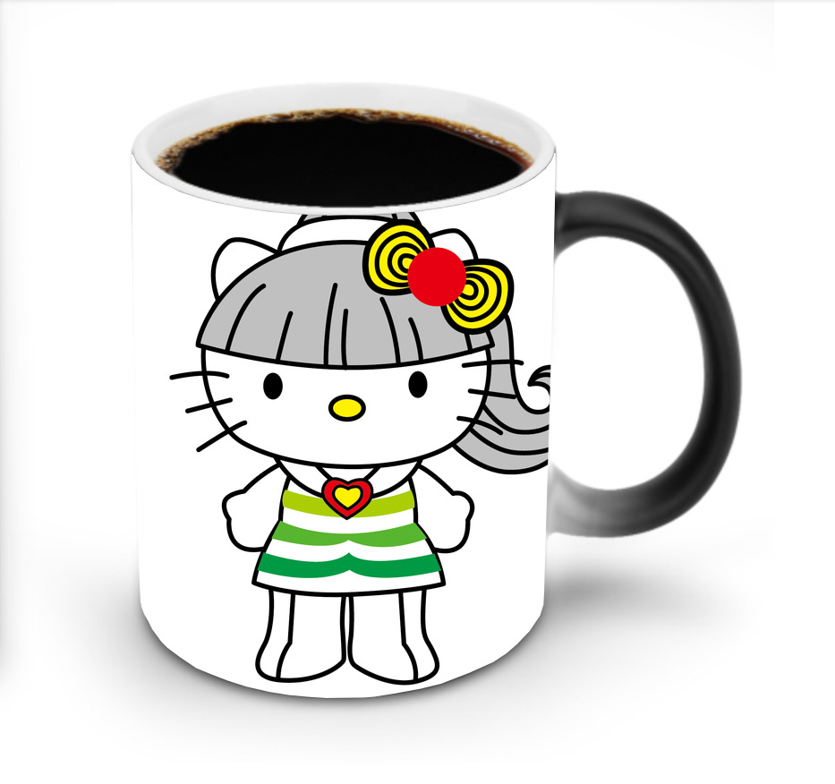 （画像用） Hello Kitty ハローキティ 温度変色マグカップ