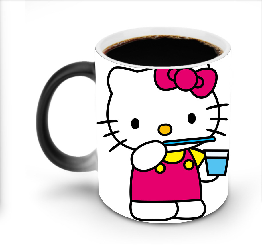 （画像用） Hello Kitty ハローキティ 温度変色マグカップ