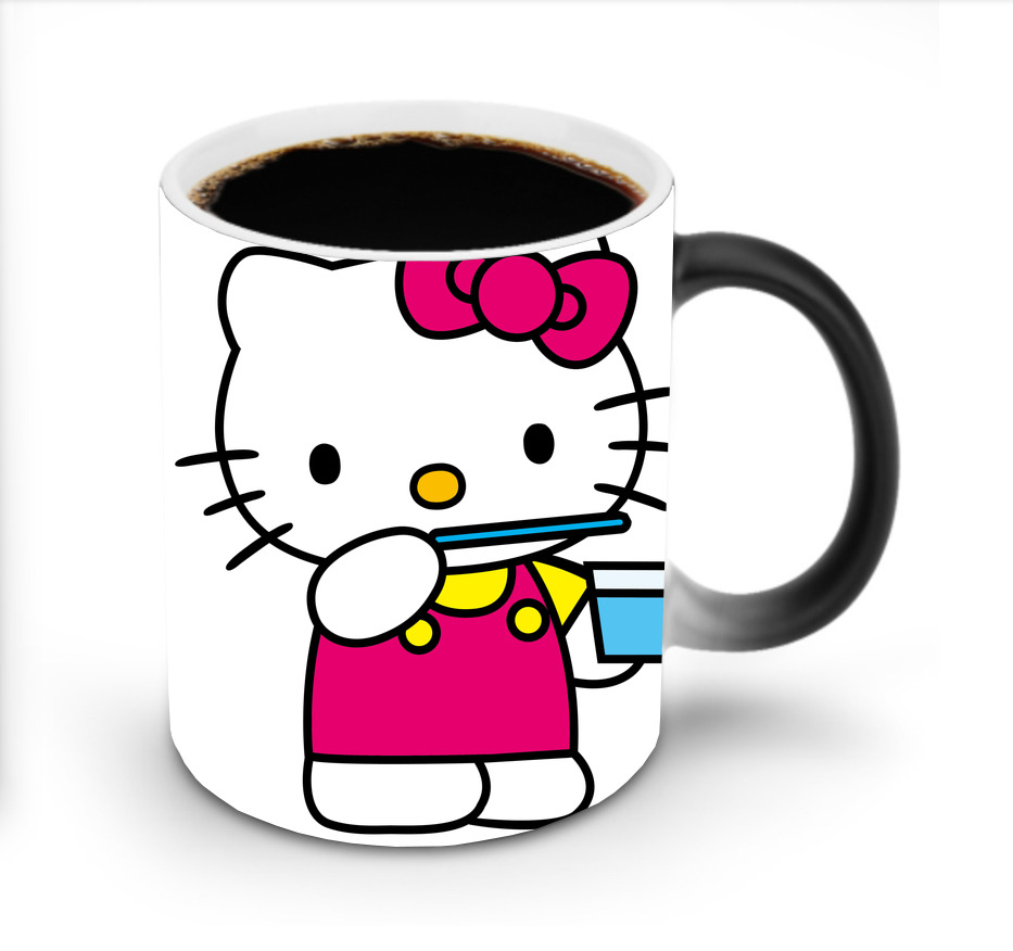 （画像用） Hello Kitty ハローキティ 温度変色マグカップ