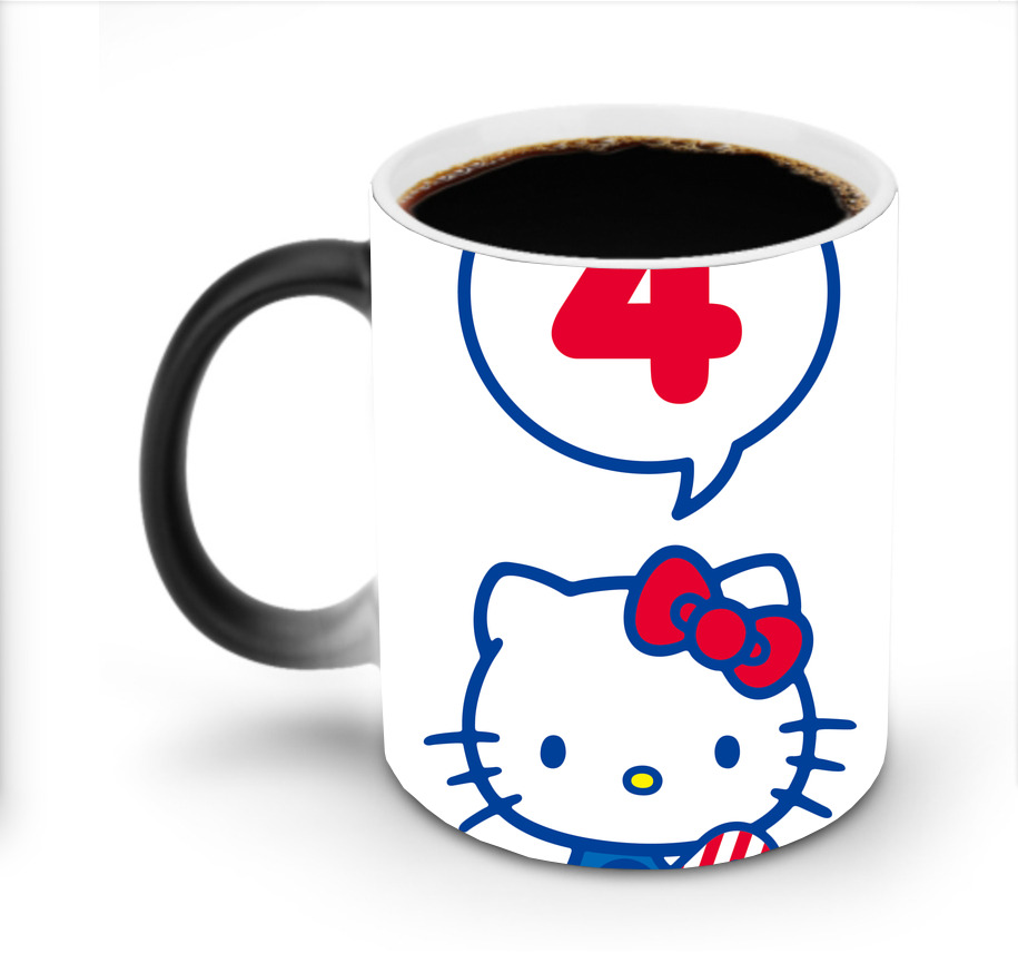 （画像用） Hello Kitty ハローキティ 温度変色マグカップ