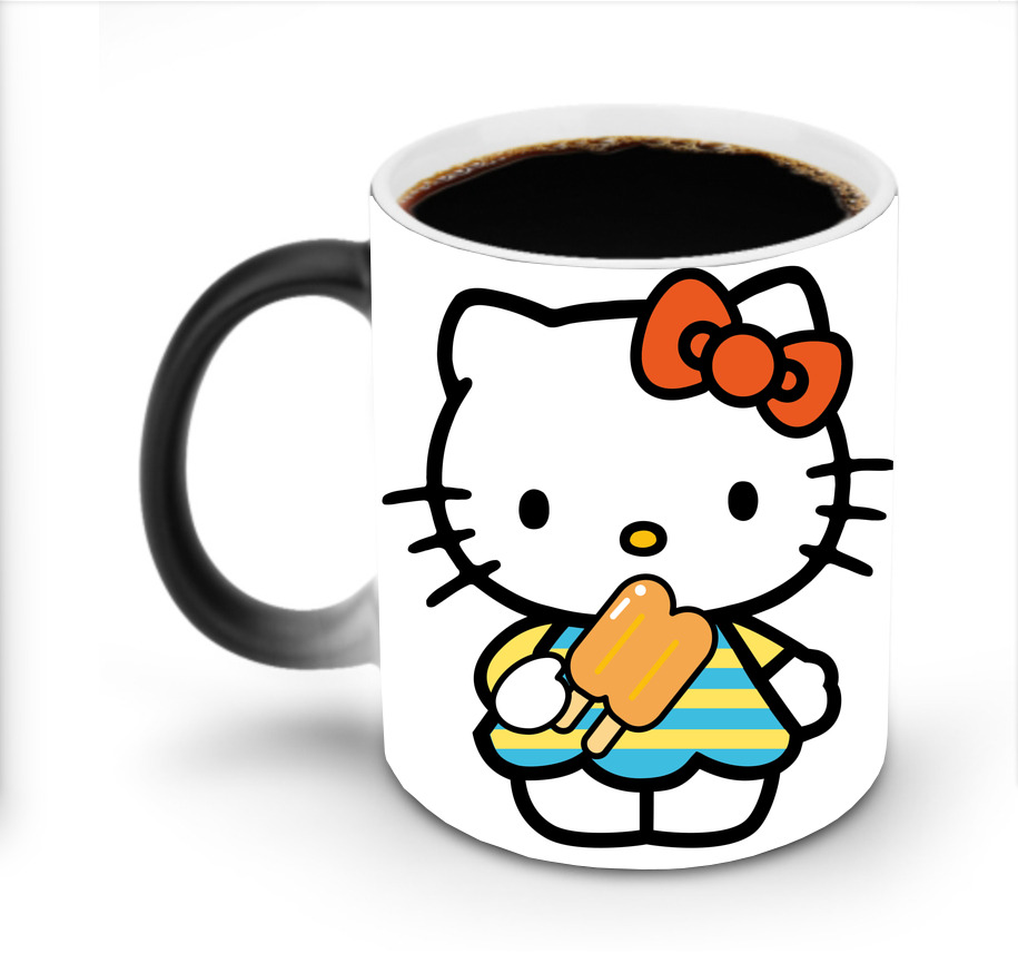 （画像用） Hello Kitty ハローキティ 温度変色マグカップ