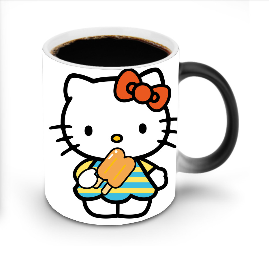 （画像用） Hello Kitty ハローキティ 温度変色マグカップ