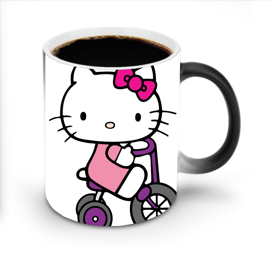 （画像用） Hello Kitty ハローキティ 温度変色マグカップ