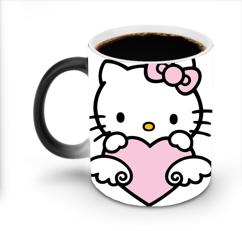 （画像用） Hello Kitty ハローキティ 温度変色マグカップ
