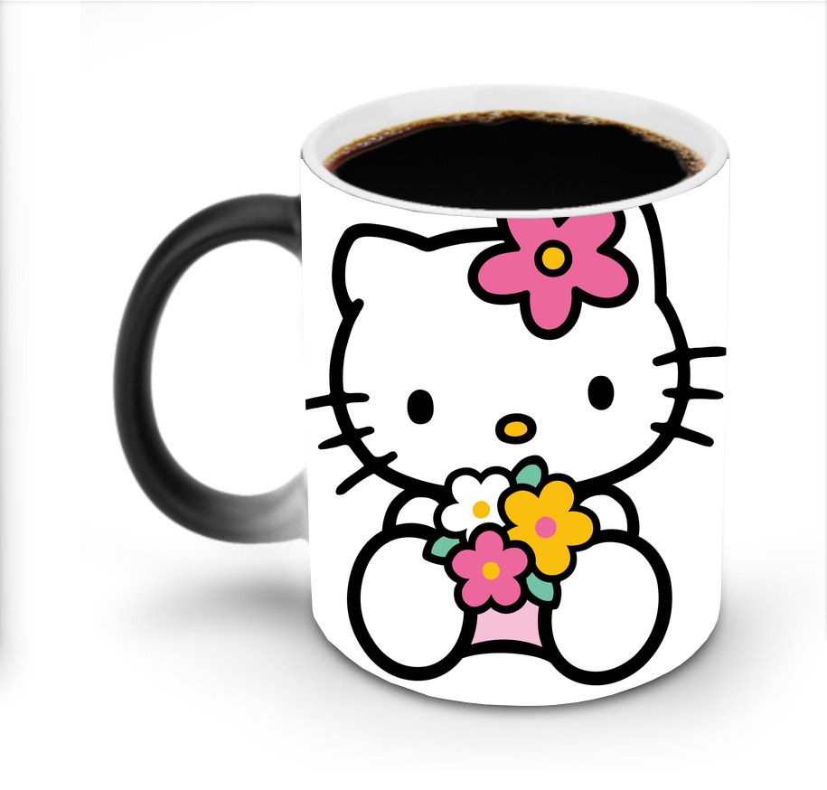 （画像用） Hello Kitty ハローキティ 温度変色マグカップ