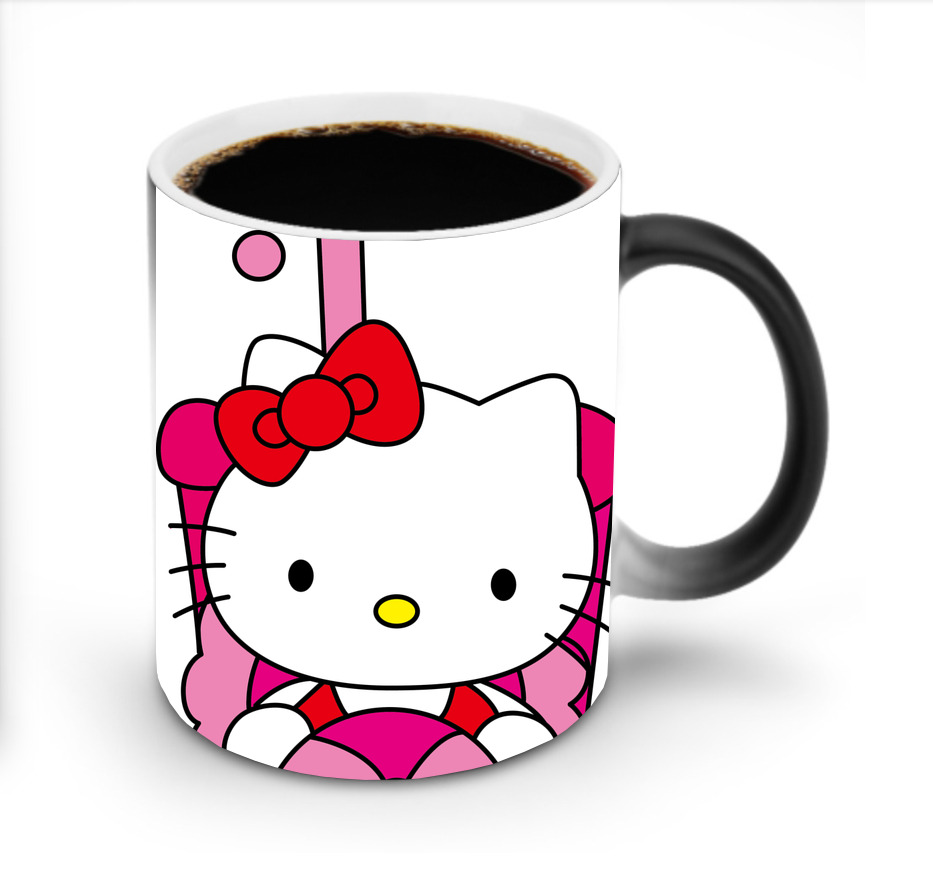 （画像用） Hello Kitty ハローキティ 温度変色マグカップ