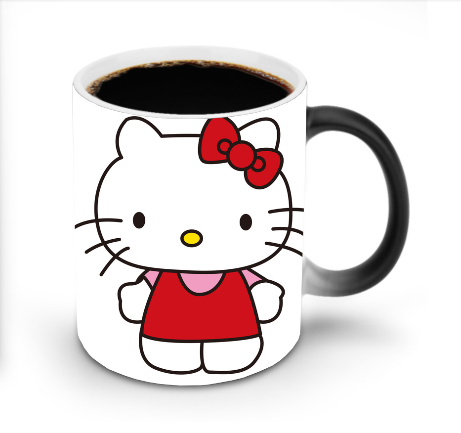 （画像用） Hello Kitty ハローキティ 温度変色マグカップ