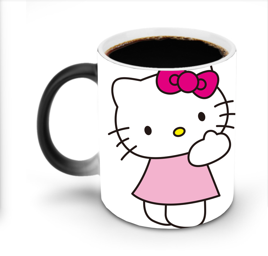 （画像用） Hello Kitty ハローキティ 温度変色マグカップ