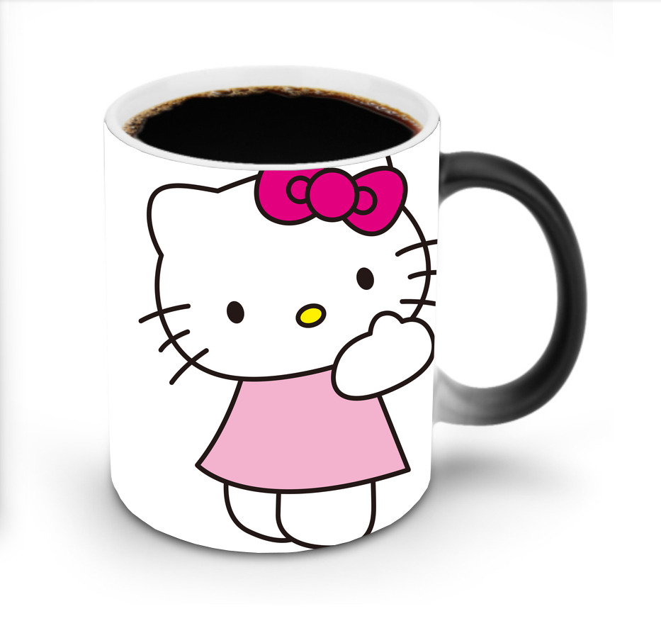 （画像用） Hello Kitty ハローキティ 温度変色マグカップ