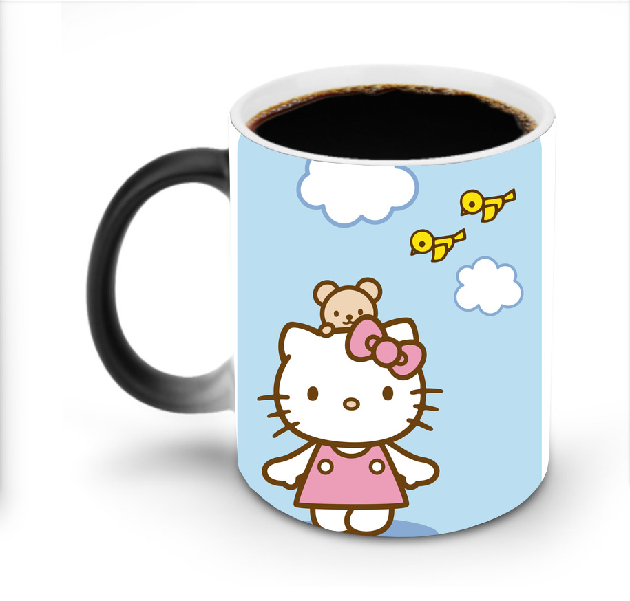 （画像用） Hello Kitty ハローキティ 温度変色マグカップ