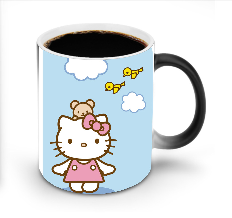 （画像用） Hello Kitty ハローキティ 温度変色マグカップ
