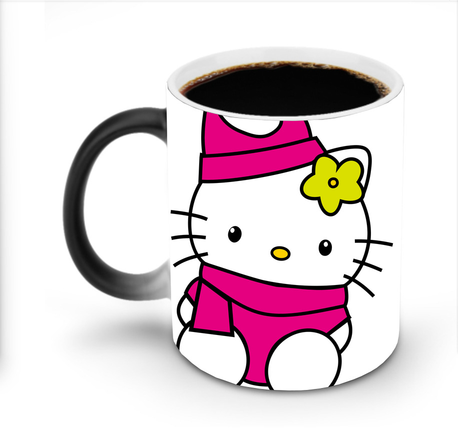 （画像用） Hello Kitty ハローキティ 温度変色マグカップ