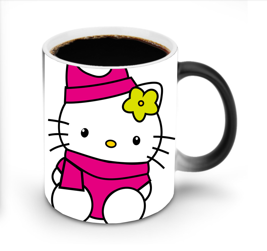 （画像用） Hello Kitty ハローキティ 温度変色マグカップ