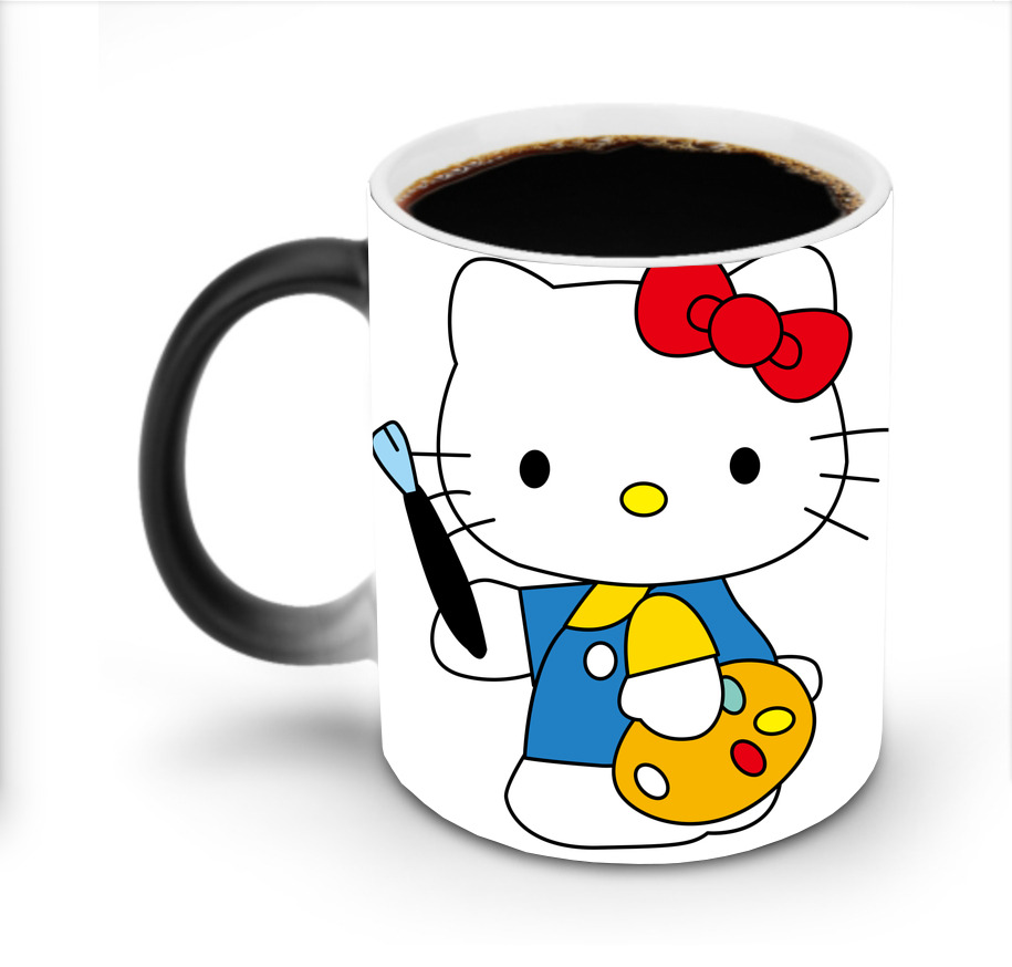 （画像用） Hello Kitty ハローキティ 温度変色マグカップ