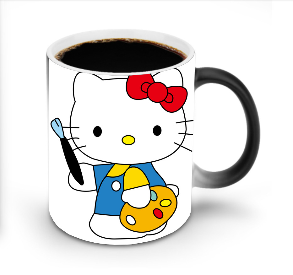 （画像用） Hello Kitty ハローキティ 温度変色マグカップ