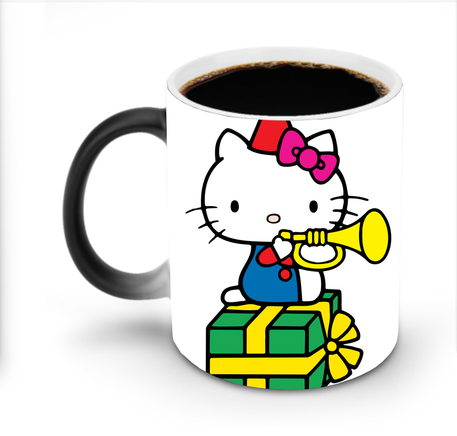 （画像用） Hello Kitty ハローキティ 温度変色マグカップ