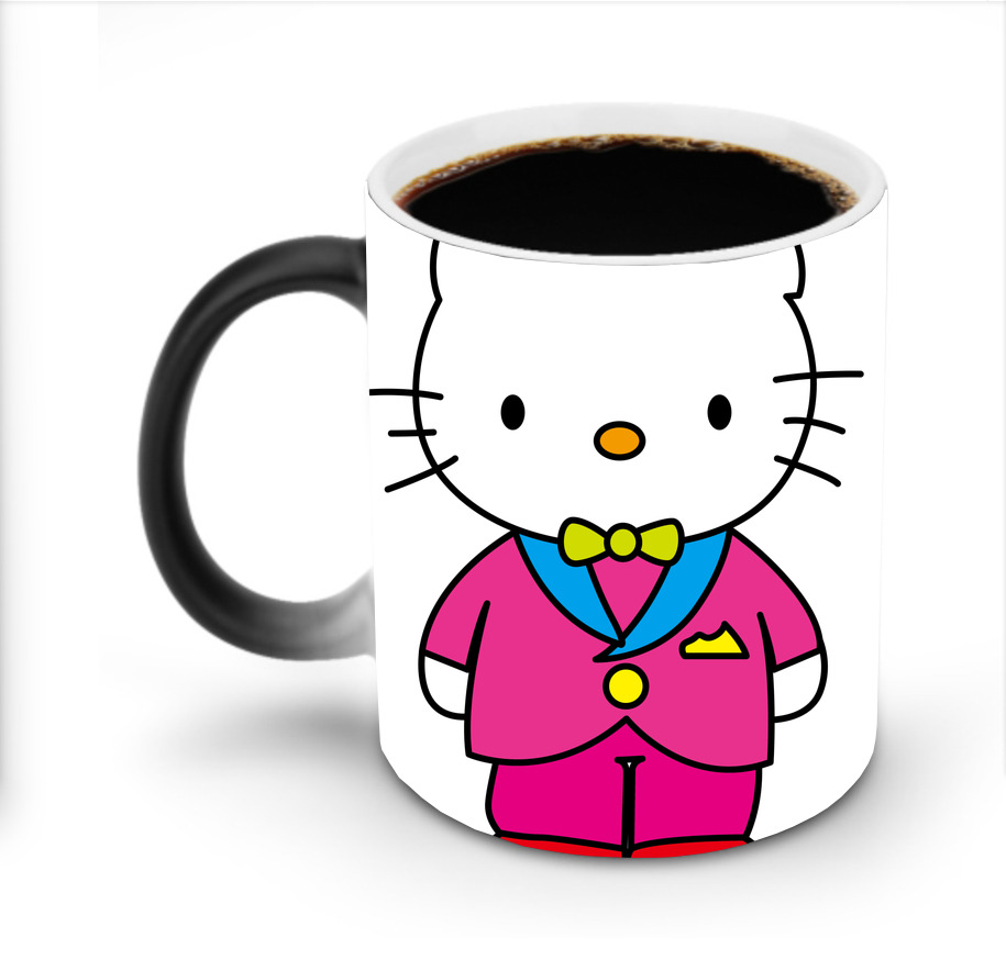 （画像用） Hello Kitty ハローキティ 温度変色マグカップ