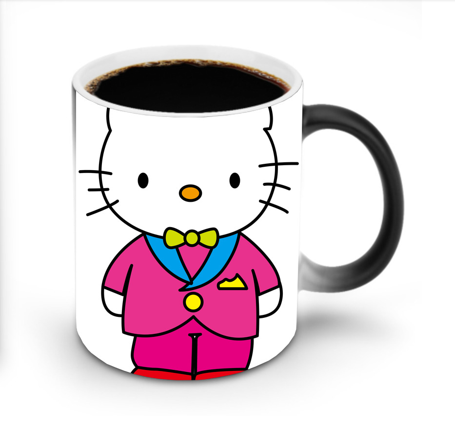 （画像用） Hello Kitty ハローキティ 温度変色マグカップ