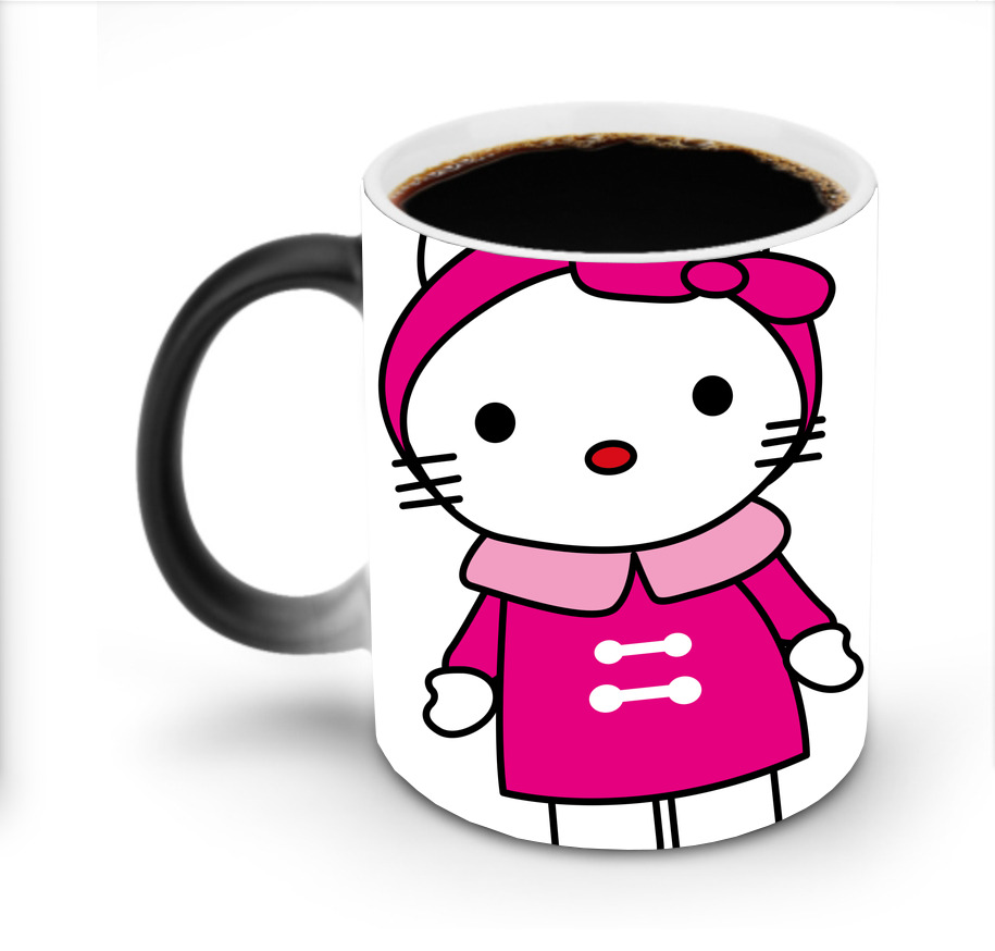 （画像用） Hello Kitty ハローキティ 温度変色マグカップ