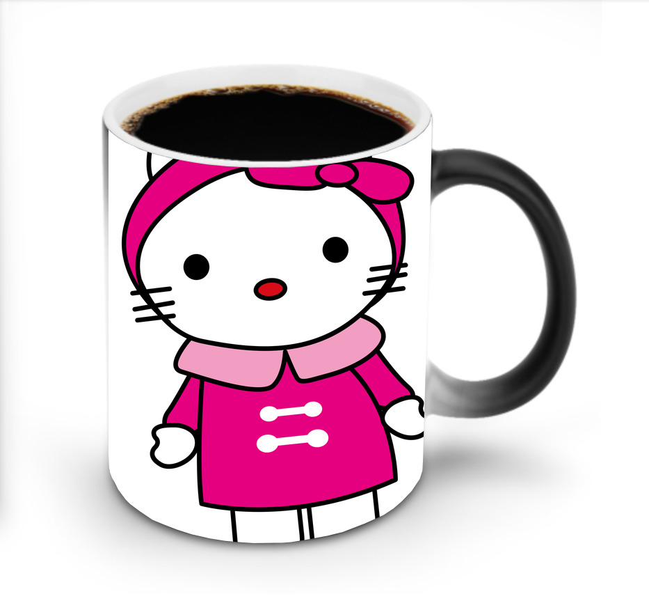 （画像用） Hello Kitty ハローキティ 温度変色マグカップ