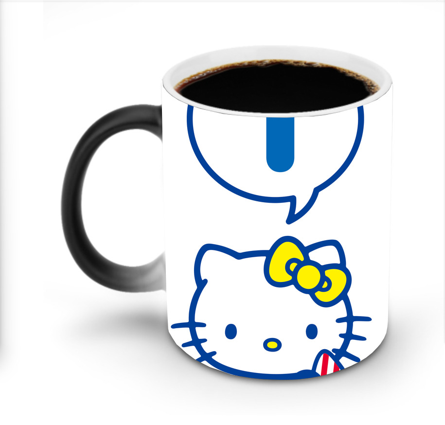 （画像用） Hello Kitty ハローキティ 温度変色マグカップ