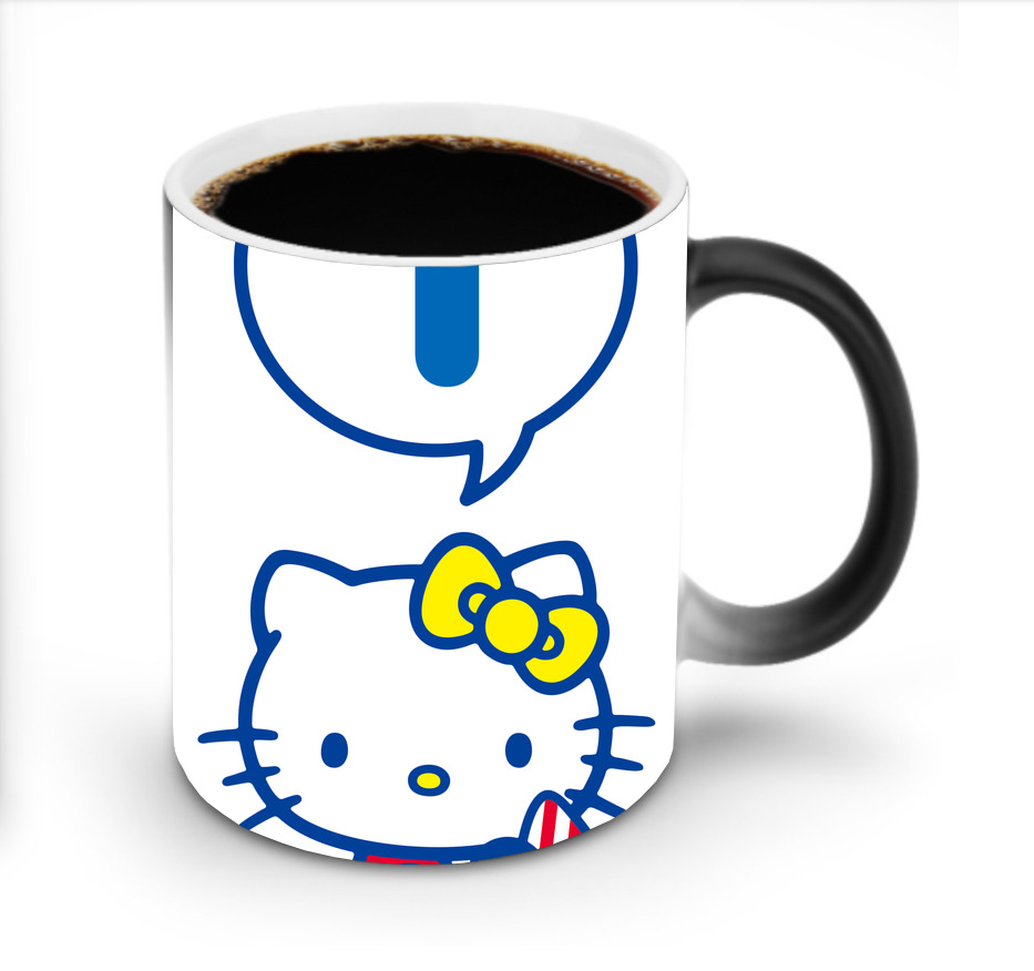 （画像用） Hello Kitty ハローキティ 温度変色マグカップ