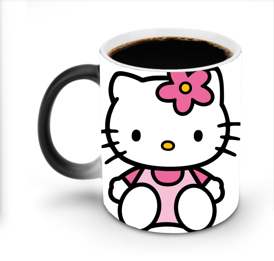 （画像用） Hello Kitty ハローキティ 温度変色マグカップ