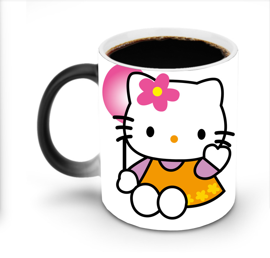 （画像用） Hello Kitty ハローキティ 温度変色マグカップ