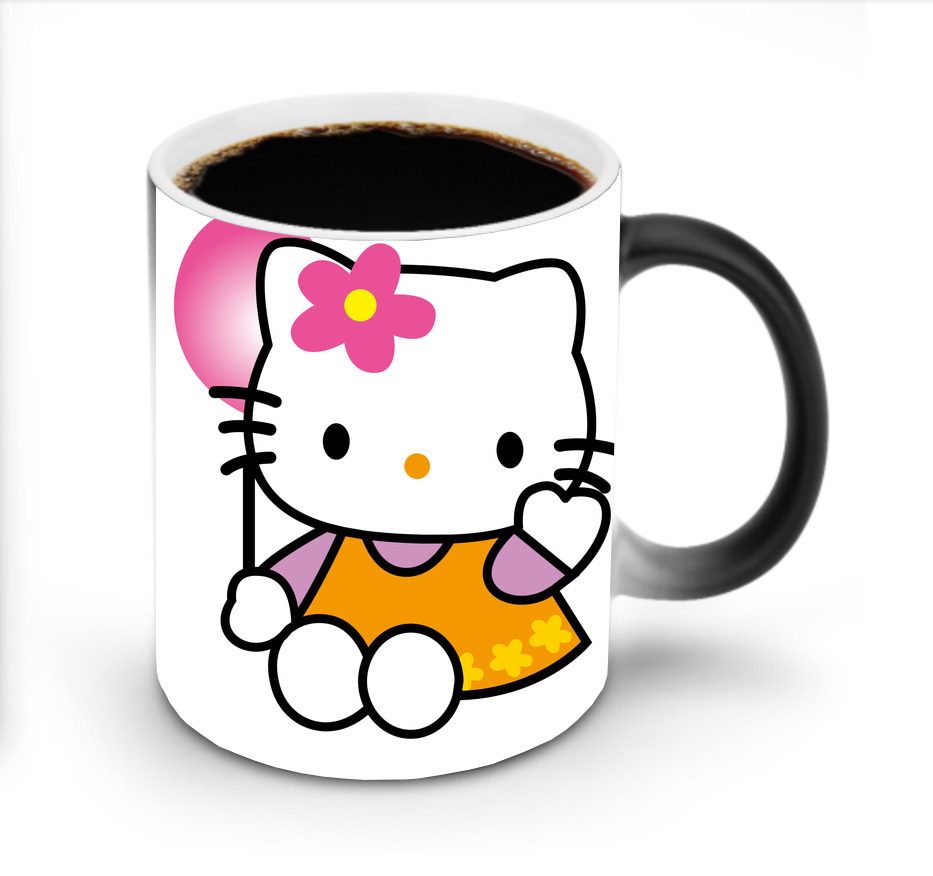 （画像用） Hello Kitty ハローキティ 温度変色マグカップ