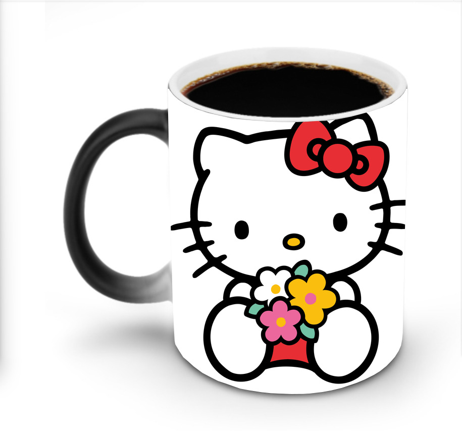 （画像用） Hello Kitty ハローキティ 温度変色マグカップ