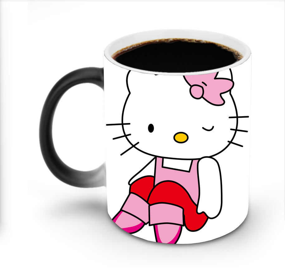 （画像用） Hello Kitty ハローキティ 温度変色マグカップ